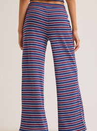 Channing Striped Brushed Rib Lounge Pant Detail 5 - AS Kids