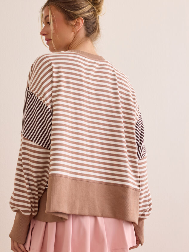 Varsity Stripe Long Sleeve Detail 4 - AS Kids