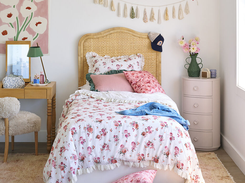 Ruth Narrow Wood Nightstand - AS Kids - 