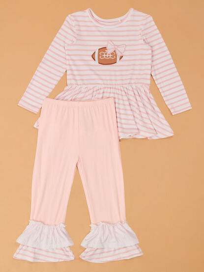 Savannah Stripes & Bows Football Set - AS Kids