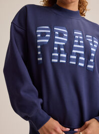 Pray Mockneck Pullover Detail 3 - AS Kids