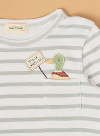 Mallard Duck Stripe Lounge Set Detail 3 - AS Kids