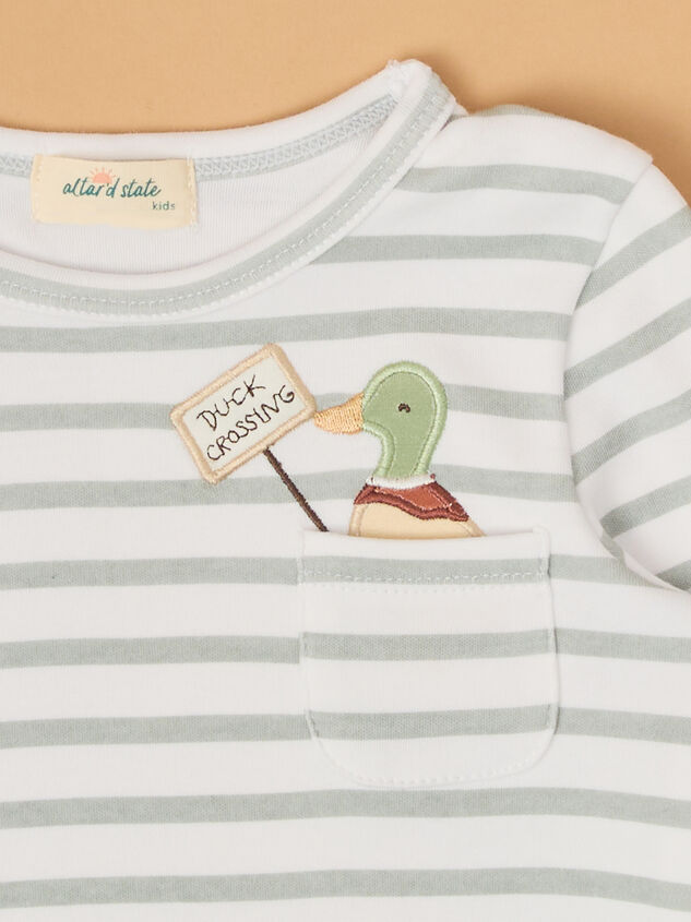Mallard Duck Stripe Lounge Set Detail 3 - AS Kids