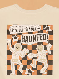 Let&rsquo;s Get Haunted Sweatshirt Detail 5 - AS Kids