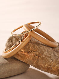 Bonnie 4PK Wood Bangle - AS Kids