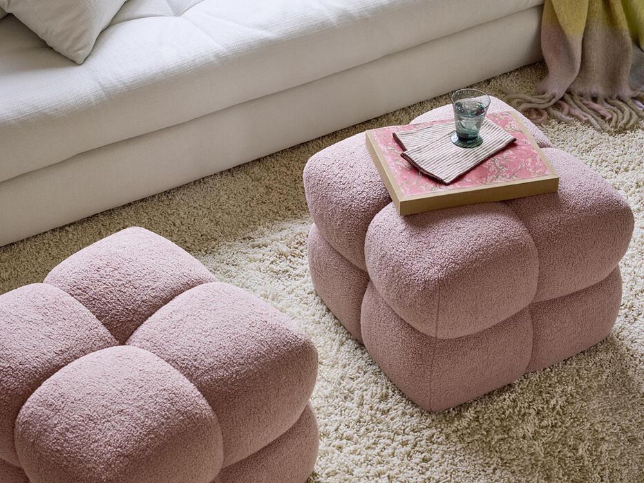 Paula Upholstered Stool - AS Kids - 