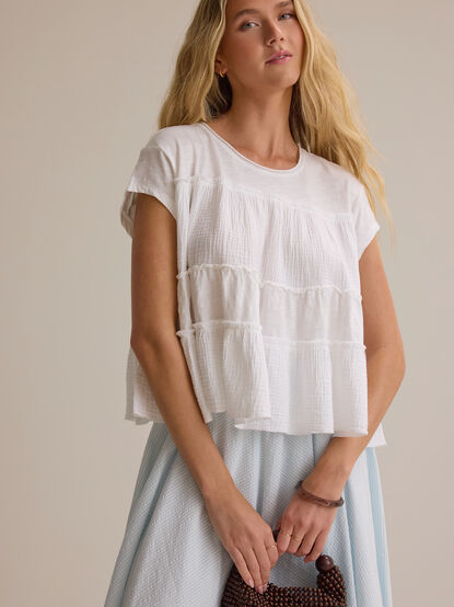 Mara Tiered Babydoll Top - AS Kids