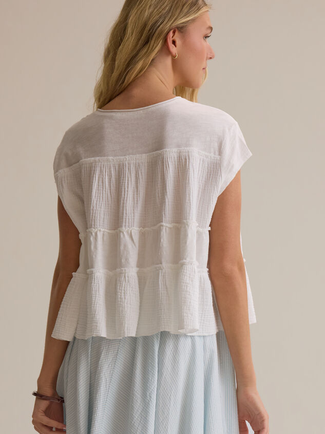 Mara Tiered Babydoll Top Detail 3 - AS Kids