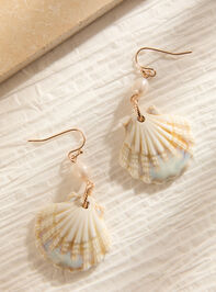 Pearl Seashell Dangle Earring Detail 2 - ALTAR'D STATE KIDS