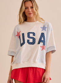 American Patchwork Tee Detail 3 - ALTAR'D STATE KIDS