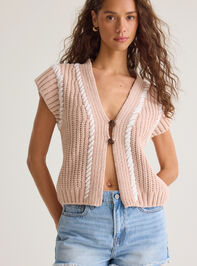 Katrina Short Sleeve Cardigan Detail 2 - AS Kids