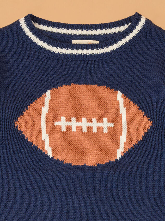 Tiny Tailgater Knit Sweater Detail 2 - AS Kids