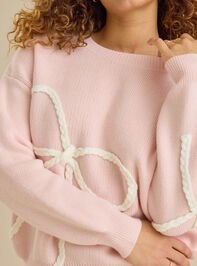 Braided Bow Mama Sweater Detail 2 - ALTAR'D STATE KIDS