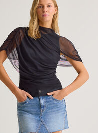 Kael Mesh Shawl Wrap Top - AS Kids