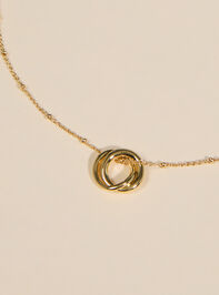 18K Gold Pray Wait Trust Necklace Detail 2 - ALTAR'D STATE KIDS