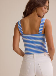 Everlee Stripe Twist Knot Tank Detail 5 - AS Kids