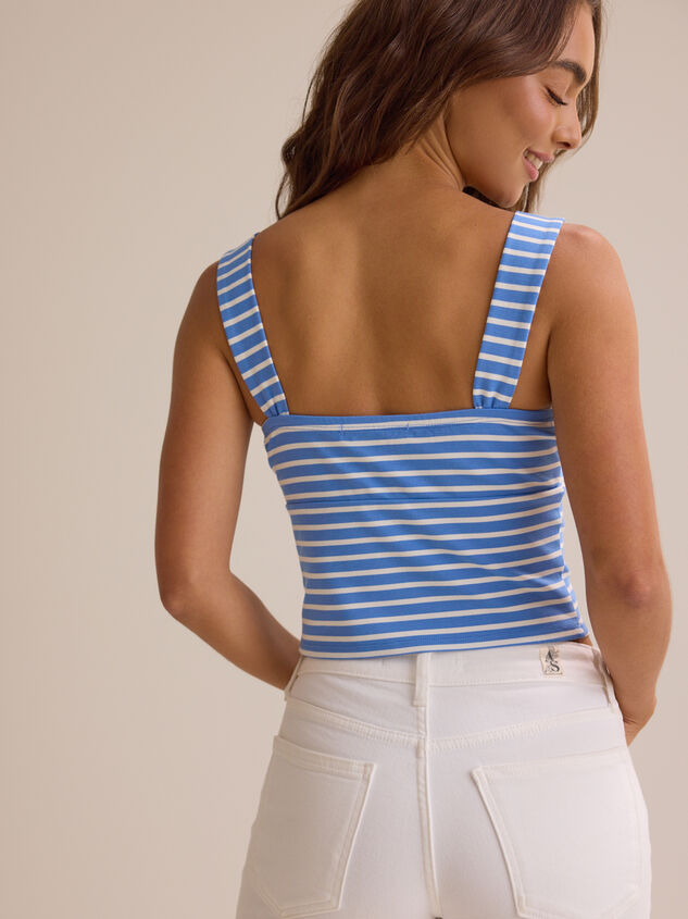 Everlee Stripe Twist Knot Tank Detail 5 - AS Kids