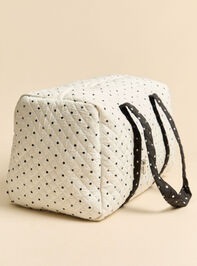 Jet Set Polka Dot Duffel Bag Detail 3 - AS Kids