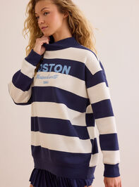 Boston Classic Stripe Mockneck Detail 5 - AS Kids