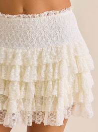 Camila Tiered Lace Mini Skirt Detail 2 - ALTAR'D STATE KIDS