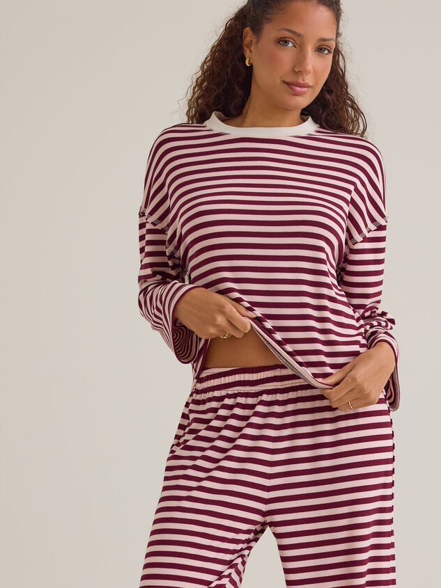 Cate Striped Crewneck Top Detail 3 - AS Kids