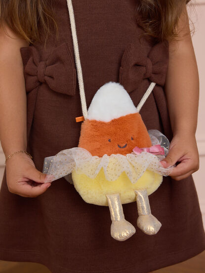 Candy Corn Plushie Purse - AS Kids