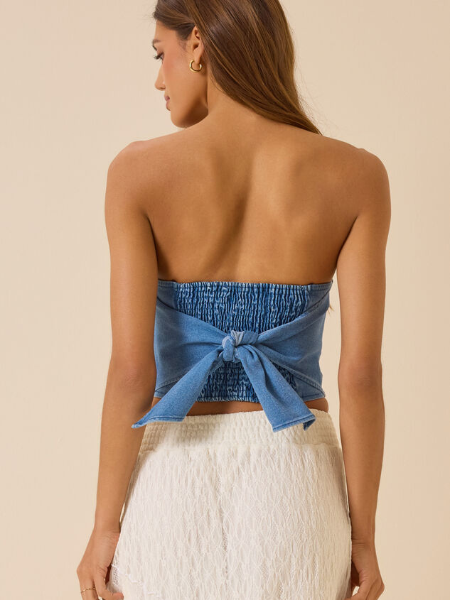 Mae Denim Tube Top Detail 2 - ALTAR'D STATE KIDS