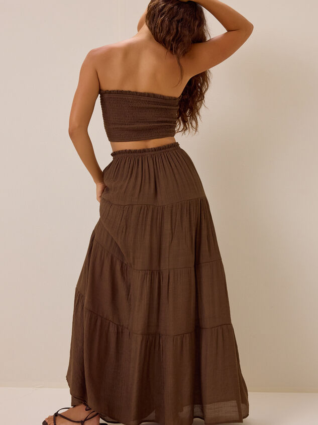 Tate Tiered Flowy Maxi Skirt Detail 4 - AS Kids