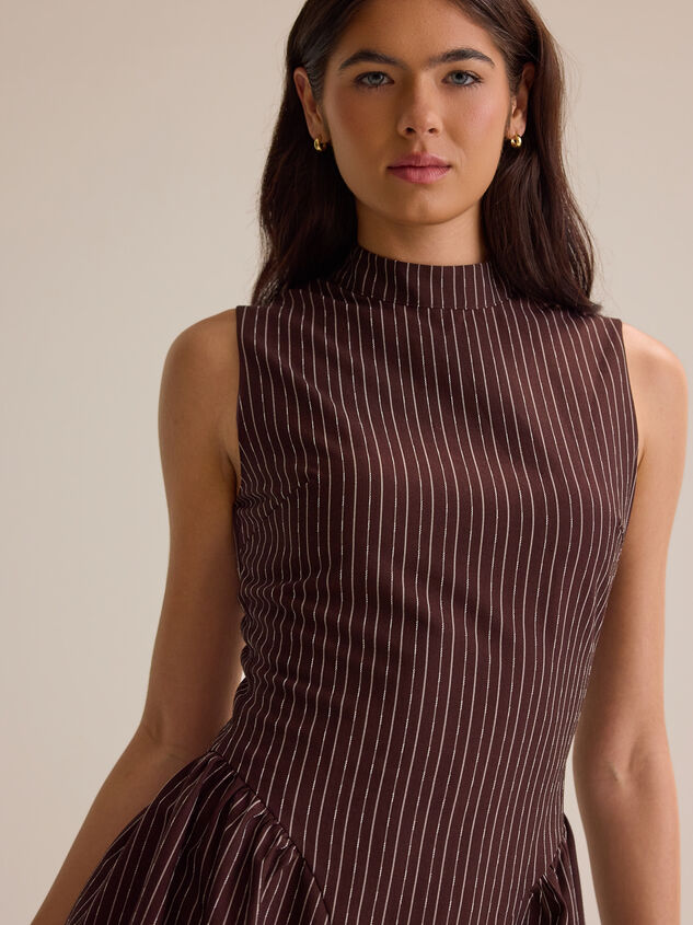 Everly Striped Mini Dress Detail 4 - AS Kids