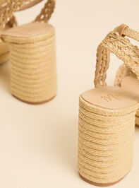 Matisse Orion Raffia Platform Heel Detail 4 - AS Kids