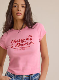 Cherry Records Baby Tee Detail 4 - ALTAR'D STATE KIDS