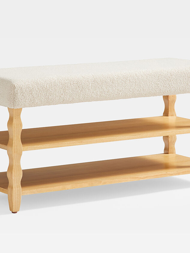 Hudson Upholstered & Wood Storage Bench Detail 4 - ALTAR'D STATE KIDS