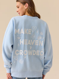 Make Heaven Crowded Graphic Sweatshirt - ALTAR'D STATE KIDS