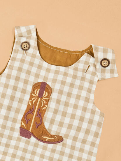 Cody Gingham Shortall by Mudpie - ALTAR'D STATE KIDS
