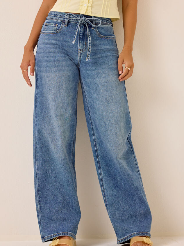 Rayleigh Tie Waist Jeans Detail 3 - AS Kids