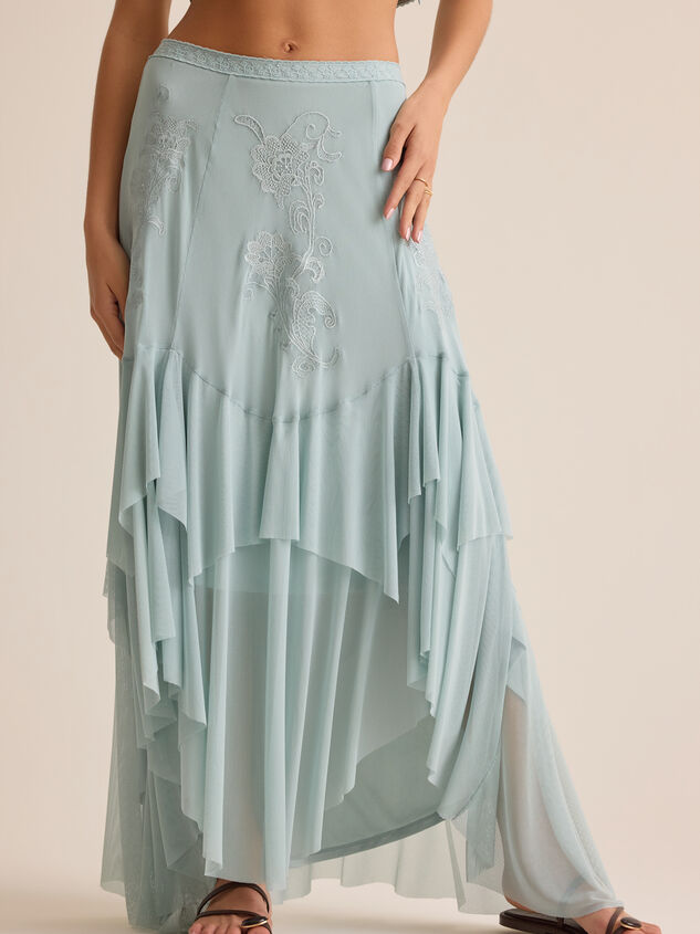 Carlin Ruffle Maxi Skirt Detail 4 - AS Kids