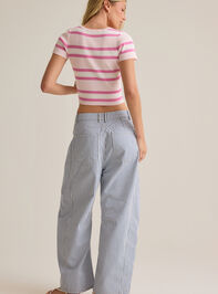 Tate Stripe Sweater Top Detail 4 - AS Kids