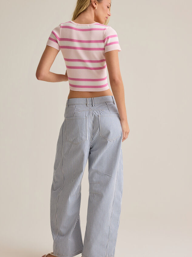 Tate Stripe Sweater Top Detail 4 - AS Kids