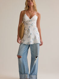 Frieda Lace Satin Dress Detail 2 - ALTAR'D STATE KIDS