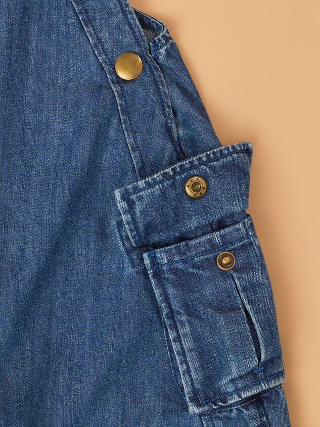 Scout Denim Cargo Overalls Detail 4 - AS Kids