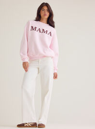 Penelope Polka Dot Mama Sweatshirt Detail 2 - AS Kids