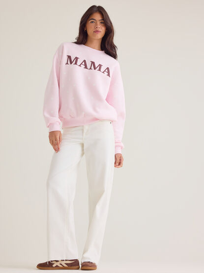 Penelope Polka Dot Mama Sweatshirt - AS Kids