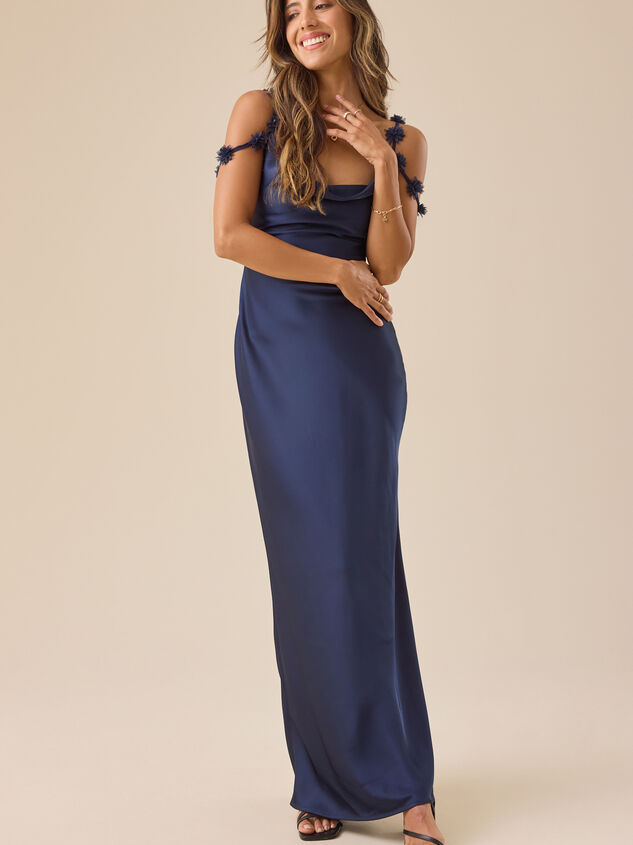 Scarlett Satin Maxi Dress Detail 2 - ALTAR'D STATE KIDS