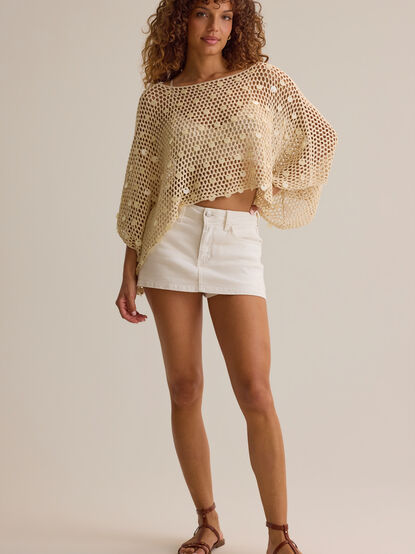 Josephine Crochet Sequin Poncho - AS Kids