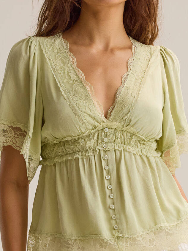 Evanelle Lace Babydoll Top Detail 3 - AS Kids