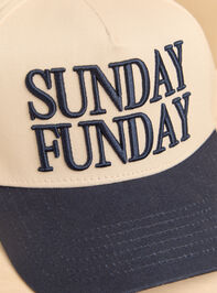 Sunday Funday Trucker Hat Detail 2 - AS Kids