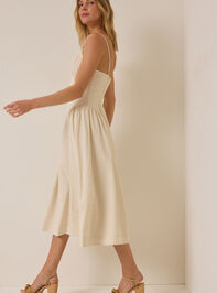 Sirena Beaded Linen Dress Detail 3 - AS Kids