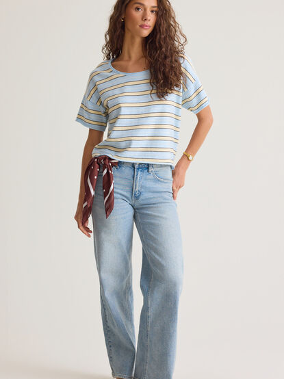 Dylane Striped Knit Tee - AS Kids
