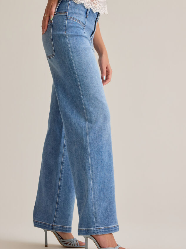 Lennie High Rise Seam Jeans Detail 4 - AS Kids