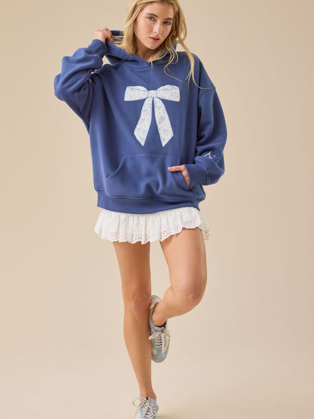Floral Bow Graphic Hoodie Detail 3 - ALTAR'D STATE KIDS